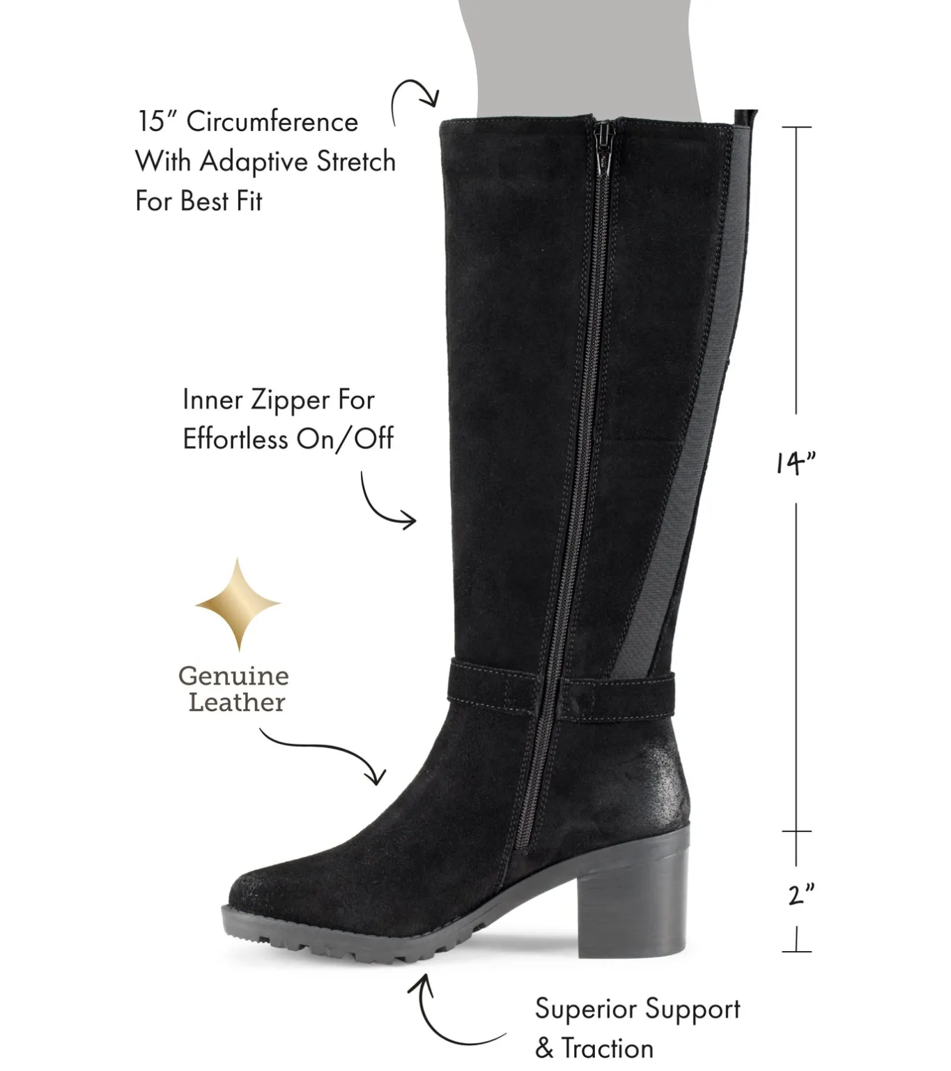 New Della Tall Boot Knee High Boots
