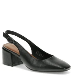 Fashion Ester Block Heel Slingback Pump Dress Shoes