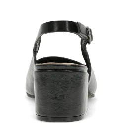 Fashion Ester Block Heel Slingback Pump Dress Shoes