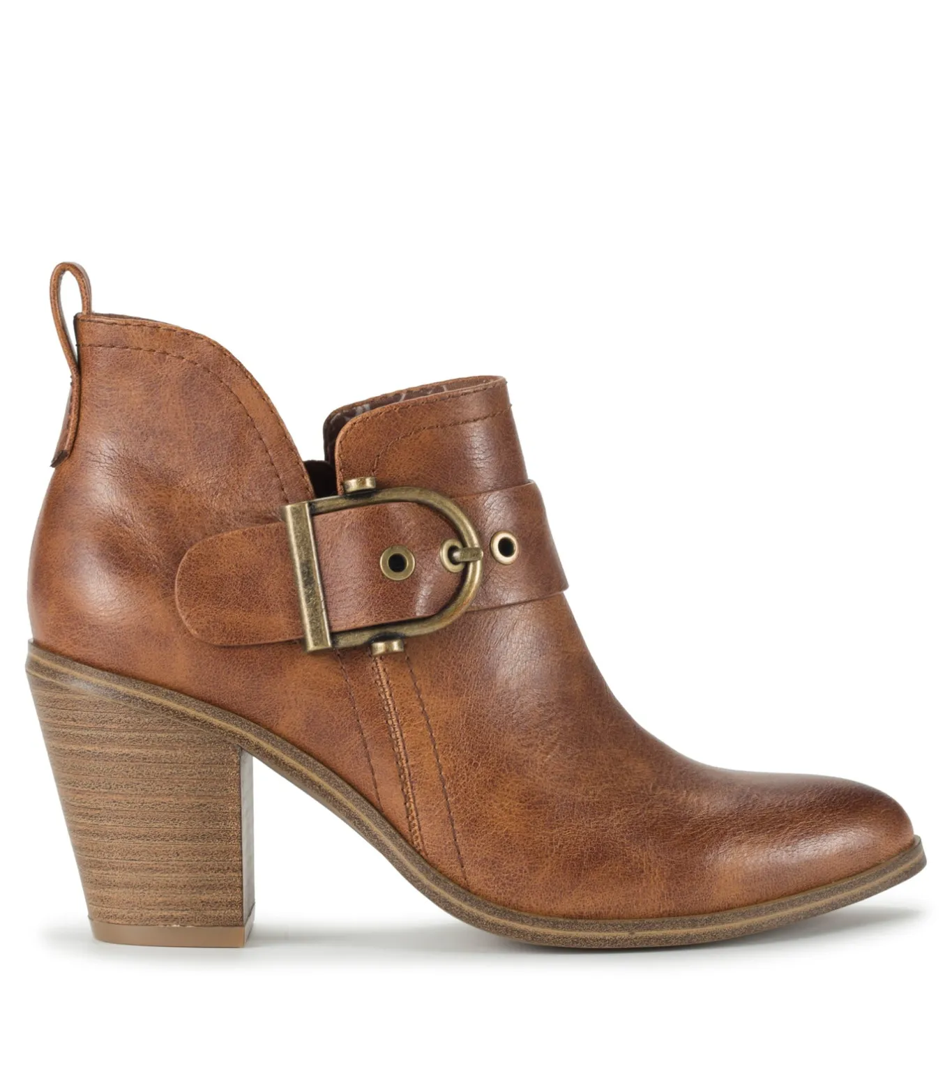 Fashion Karina Block Heel Ankle Bootie Booties