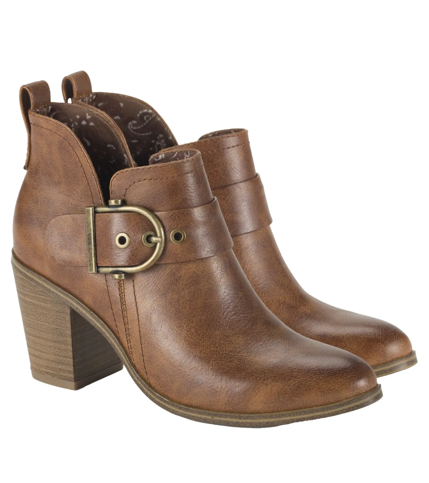 Fashion Karina Block Heel Ankle Bootie Booties