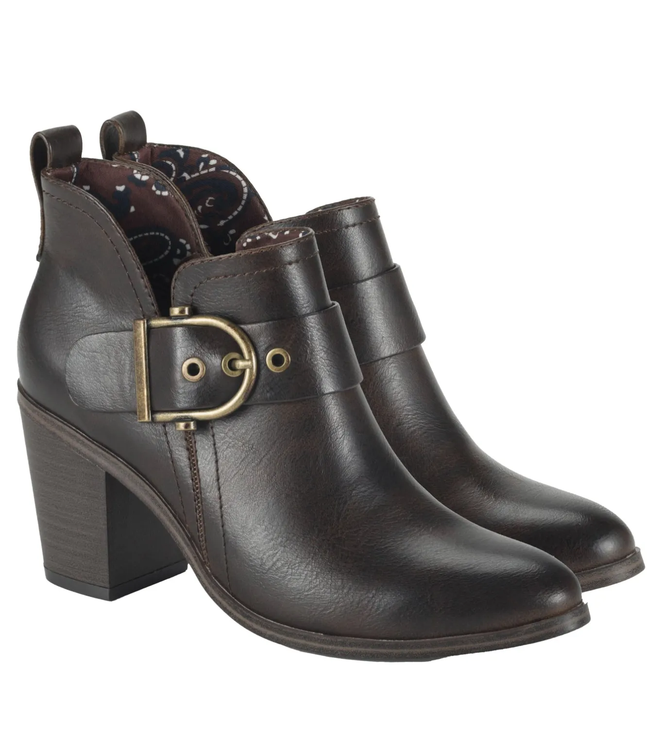 Best Karina Block Heel Ankle Bootie Booties
