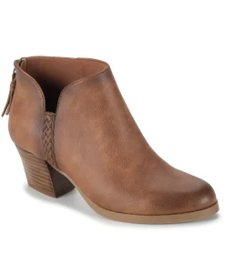 Discount Lauryn Block Heel Ankle Bootie Booties