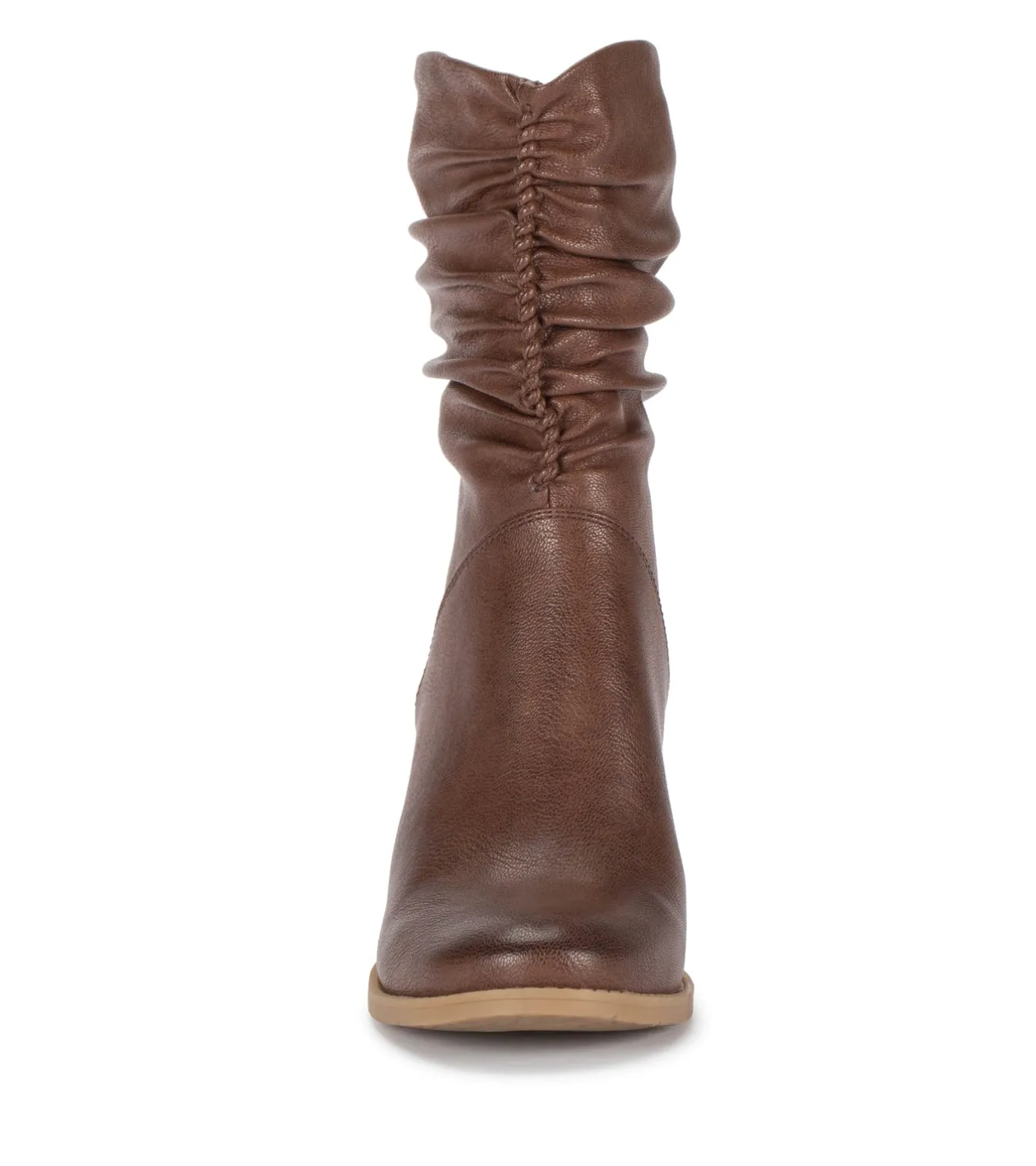 Outlet Leslie Block Heel Slouch Boot Booties