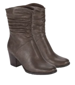 Discount Leslie Block Heel Slouch Boot Booties