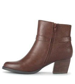 Fashion Linda Block Heel Bootie Booties
