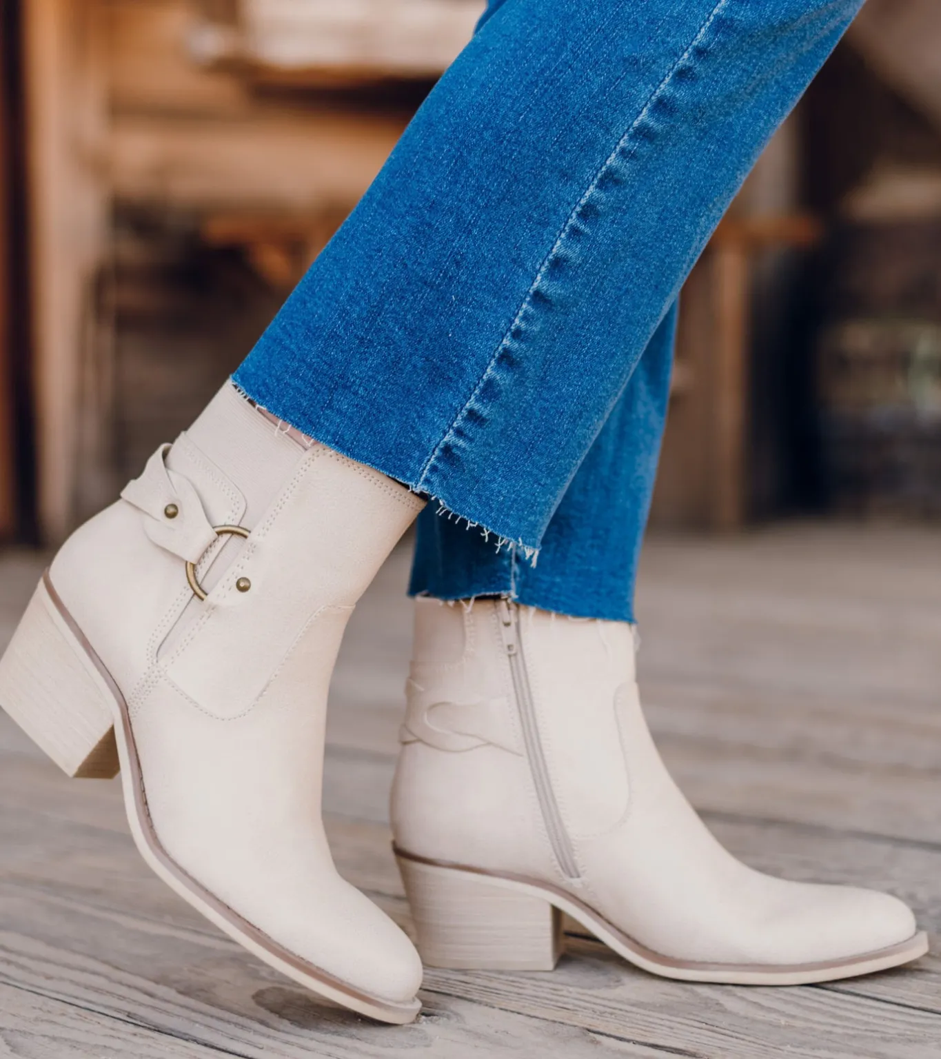 Sale Luella Block Heel Bootie Booties