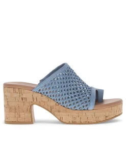 Discount Michaela Block Heel Sandal Slides & Slip On Sandals
