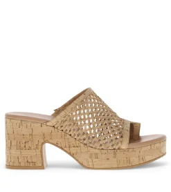 Discount Michaela Block Heel Sandal Slides & Slip On Sandals