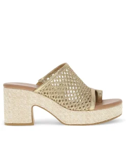 New Michaela Block Heel Sandal Slides & Slip On Sandals