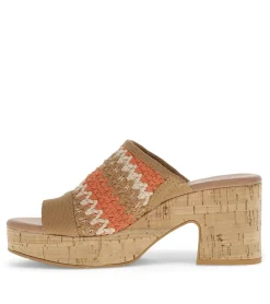 Outlet Michaela Block Heel Sandal Slides & Slip On Sandals