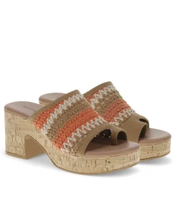 Outlet Michaela Block Heel Sandal Slides & Slip On Sandals