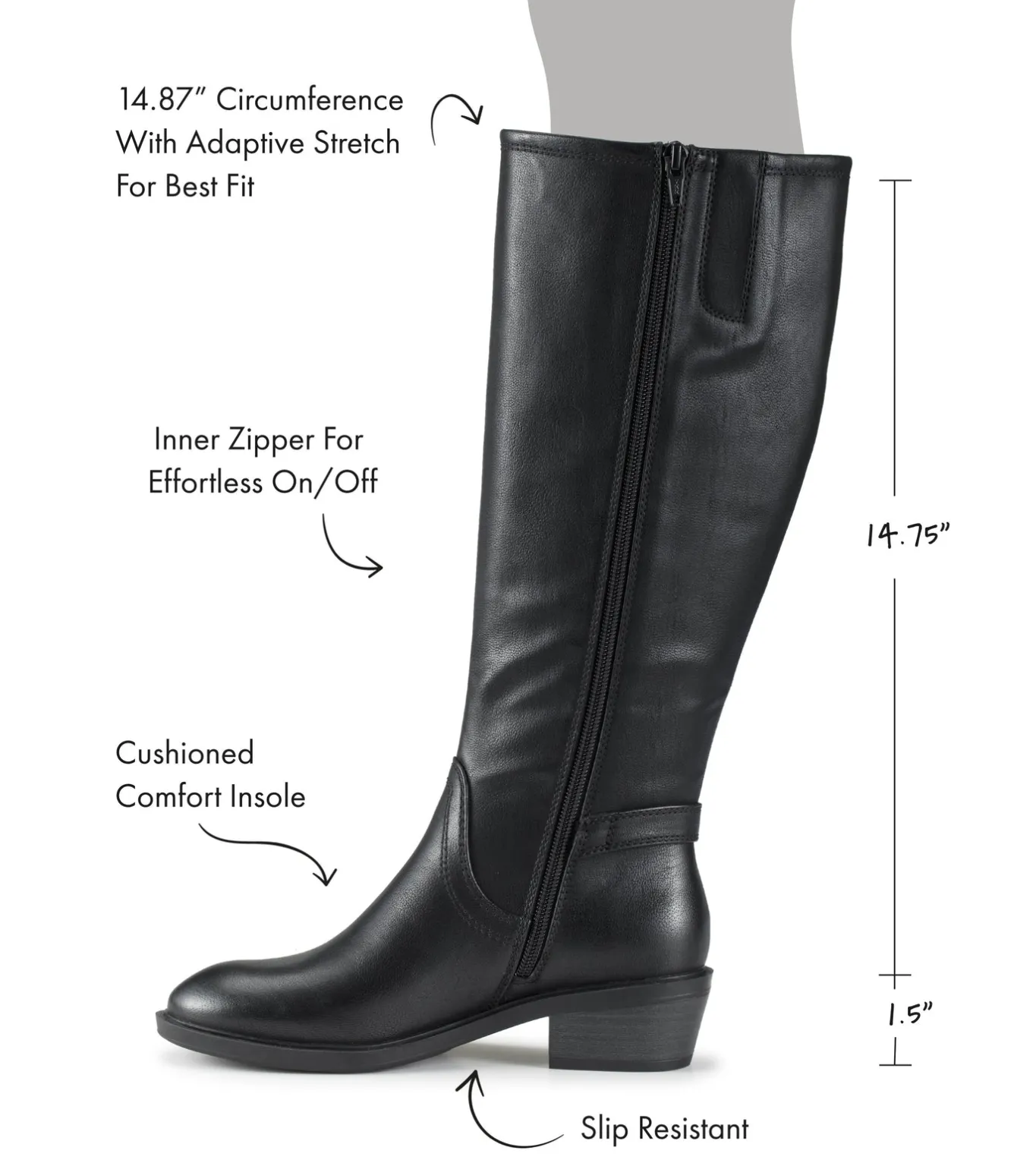 Discount Nena Riding Boot Knee High Boots