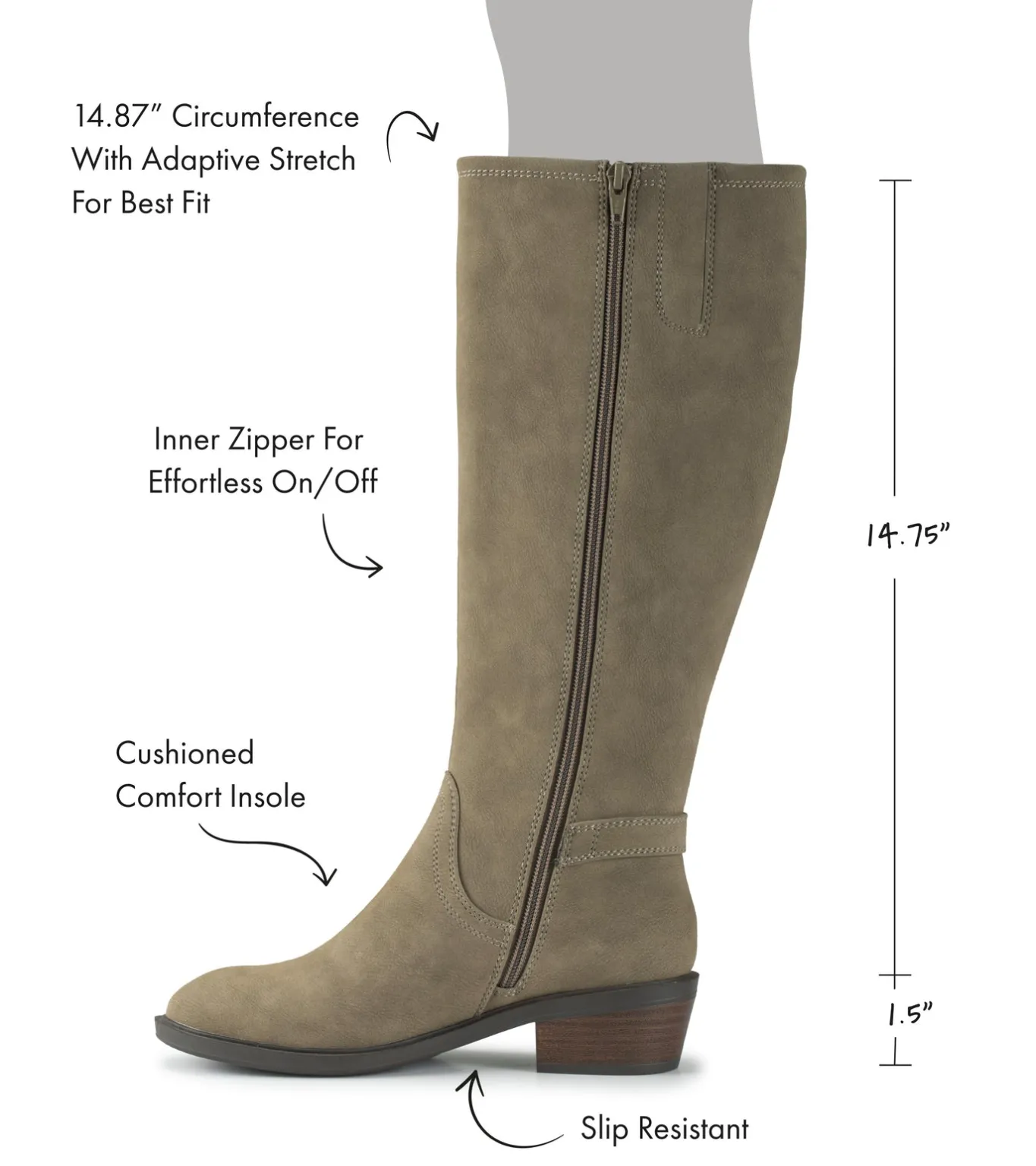 Sale Nena Riding Boot Knee High Boots