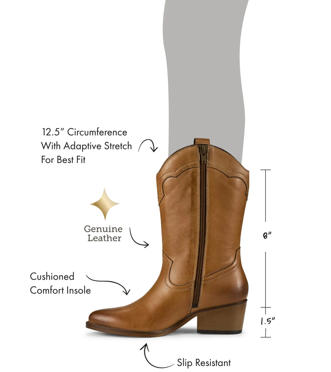 New Nita Western Boot Knee High Boots