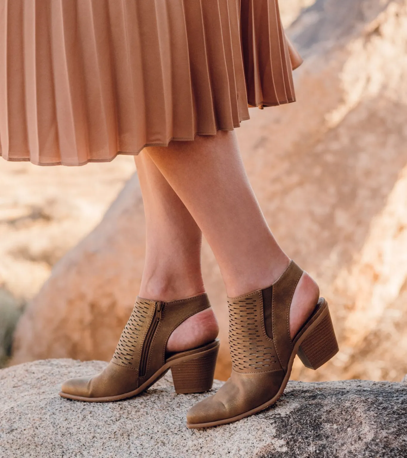 Fashion Yangley Block Heel Bootie Booties