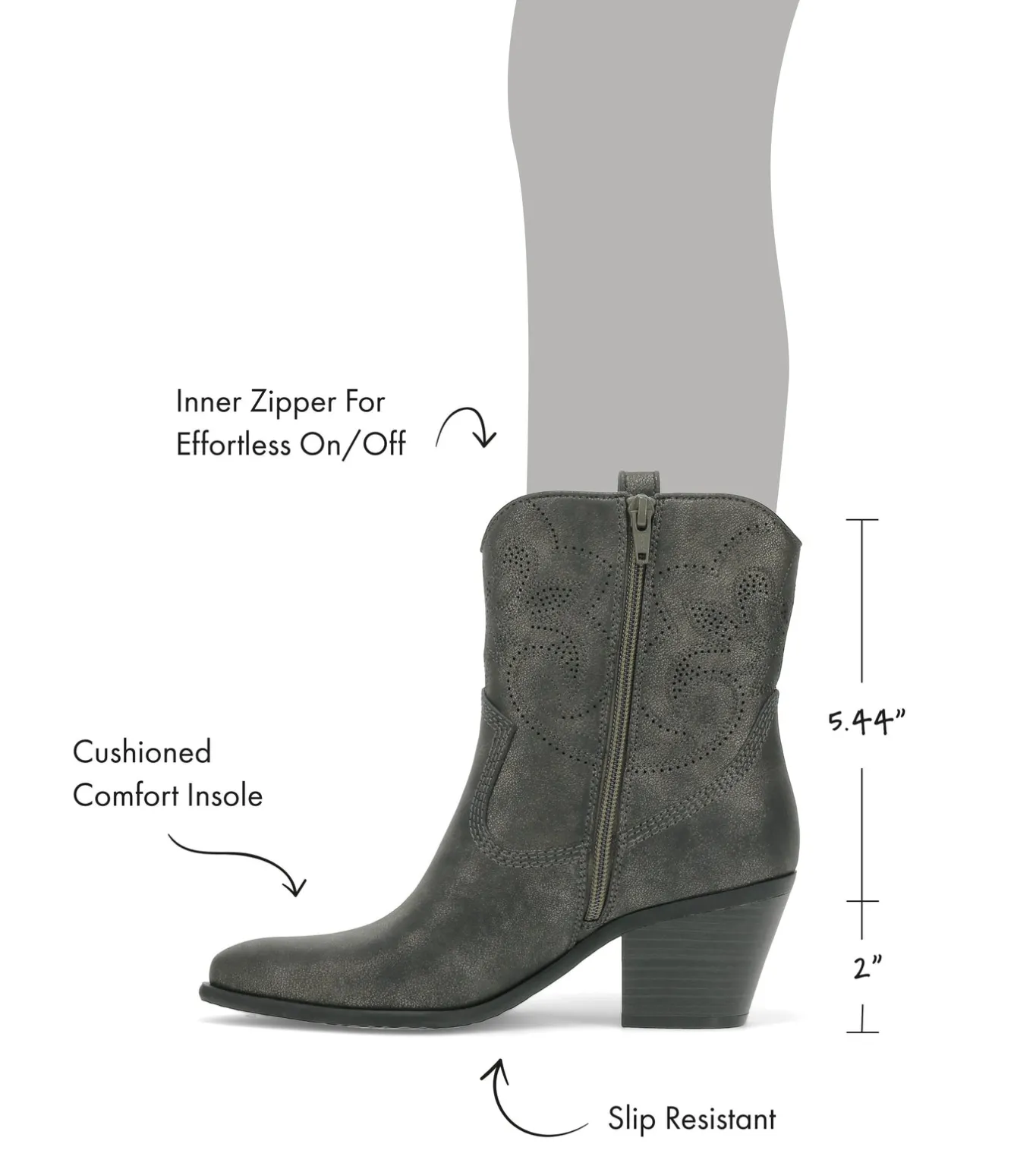 Sale Yenni Western Boot Booties
